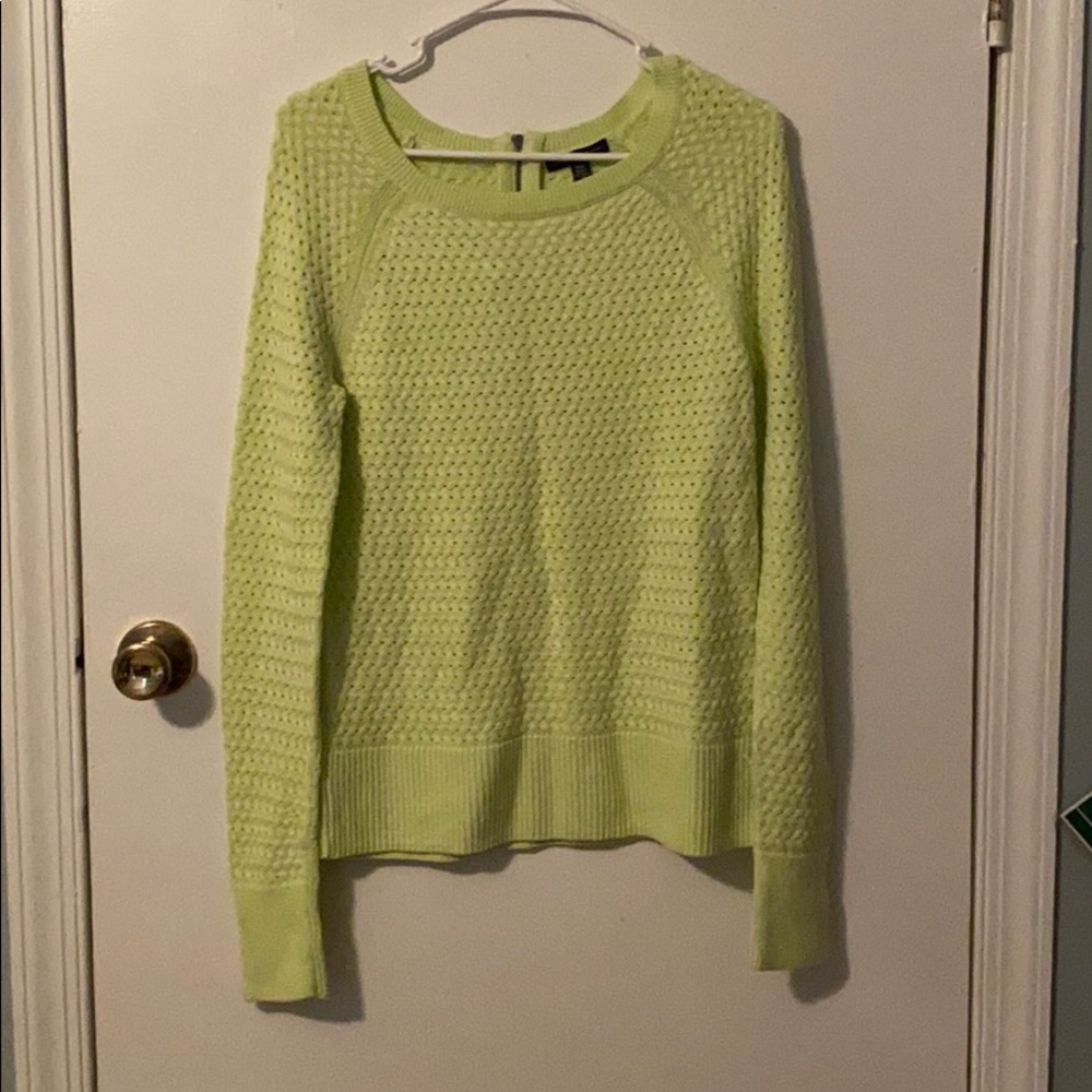 Lime Green America Eagle sweater.